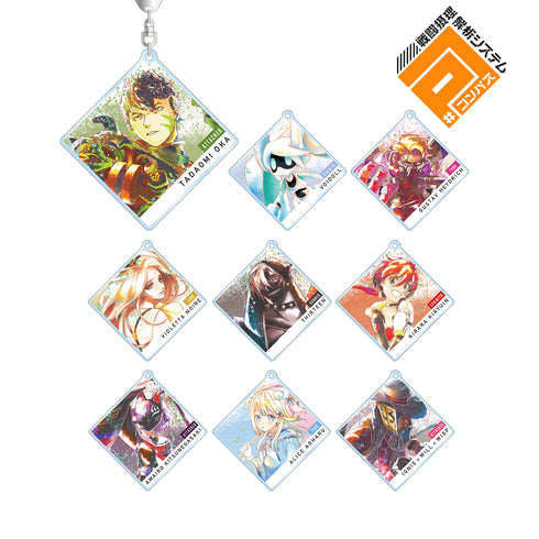 『#コンパス 戦闘摂理解析システム』トレーディング Ani-Art aqua label アクリルキーホルダー ver.A(全9種) BOX